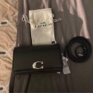 Black Coach Bandit Crossbody, new with tags